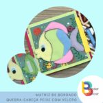 Quebra-cabeça Peixe – matriz bordado