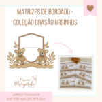 Matrizes de Bordado - Coleção Brasão Ursinhos