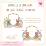 Matrizes de Bordado - Coleção Brasão Ursinhos - Imagem 3