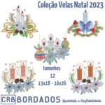 matrizes de bordado - coleção velas natal 2023