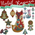 Matriz de Bordado - Natal Raposa