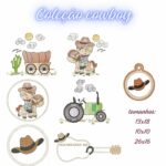 Matriz de bordado coleção menino cowboy