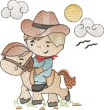 Matriz de bordado coleção menino cowboy - Image 4