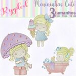 Matriz de Bordado - Menininhas Cute Rippled 2