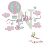 MATRIZ DE BORDADO COLEÇÃO 100 NOMES BALÃO MENINA - Imagem 8
