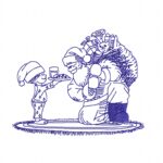 Matriz de bordado Papai Noel e criança (cópia)