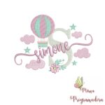 MATRIZ DE BORDADO COLEÇÃO 100 NOMES BALÃO MENINA - Imagem 3
