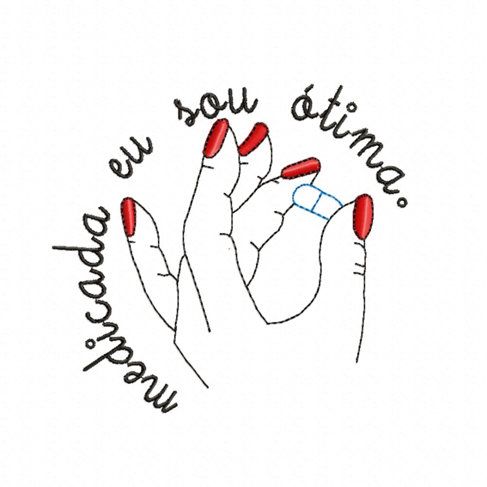 Matriz De Bordado Medicada Sou tima SHOP BAZAR E CIA