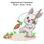 ✨Coleção Coelho Descolado! Pacote virtual com 6 matrizes em pontos leves , compatíveis com todas as máquinas. ? Ideal para fraldas, toalhinhas e diversas peças. ✨? Liberação automática após o pagamento. Disponíveis em 3 tamanhos. ?Projeto para bastidores a partir 10×10 ou maiores. ✨ Transforme suas peças em obras de arte! ? Garanta já e apaixone-se pelo bordado! ✨