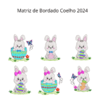 Matriz de Bordado - Coleção Coelhos 2024