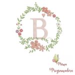 Matriz de Bordado Coleção Alfabeto Molduras Flores - Image 3
