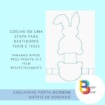 Coelho Porta-bombom – matriz de bordado - Image 3