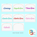 Bate-mão Coleção Semaninha - matriz de bordado - Imagem 2