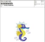 Matriz de bordado- Cavalo Marinho pontos leves - Imagem 3