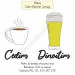 Matriz de bordado Cedim Dinoitim Cerveja