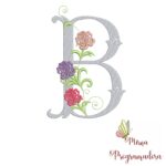 Matriz de Bordado - Alfabeto Flores - Image 3