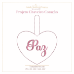 Projeto na Bordadeira - Chaveiro Coração para Sintético [Incluso + 26 letras do Alfabeto] - Imagem 14