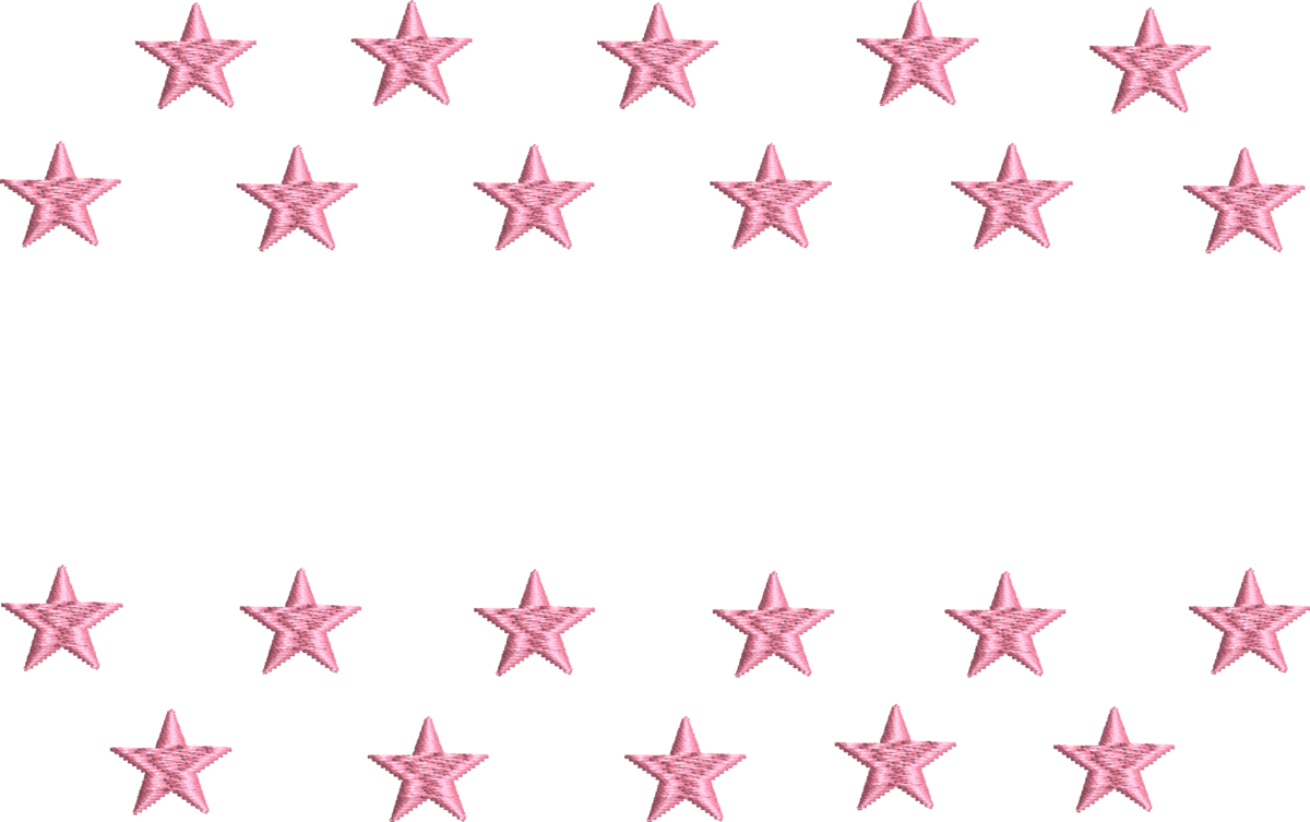 Matriz de bordados ESTRELINHA tamanho 13X18CM formato PES-HUS-JEF-XXX-DST-EXP