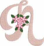 Matriz de Bordados Alfabeto florzinhas - Image 2
