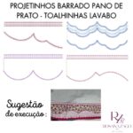 PROJETINHOS BARRADO PANO DE PRATO e TOALHINHAS LAVABO