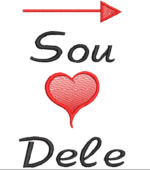 Pacotinho Matrizes de Bordado Dia dos Namorados - Sou Amor Dele
