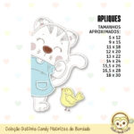 Coleção Gatinha Candy Matrizes e Projetos de Bordado - Imagem 11