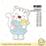 Coleção Gatinha Candy Matrizes e Projetos de Bordado - Imagem 7