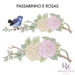 Passarinho e Rosas