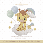 Matrizes de Bordado Trio Girafinho | Zoo nas Nuvens - Imagem 2