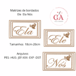 MATRIZ DE BORDADOS ELE ELA NOS
