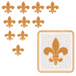 COLEÇÃO MATRIZ DE BORDADO FLOR DE LIZ