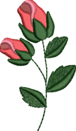 Matriz para Bordado Botão de rosa - Image 2