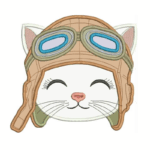 Matriz de Bordado - Gatinhos Aviadores - Image 3