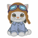 Matriz de Bordado - Gatinhos Aviadores - Image 4