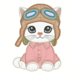 Matriz de Bordado - Gatinhos Aviadores - Image 5