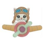 Matriz de Bordado - Gatinhos Aviadores - Image 6