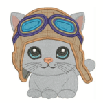 Matriz de Bordado - Gatinhos Aviadores - Image 12