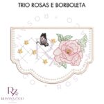 Trio Rosas e Borboletas - Image 2