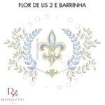 Flor de lis 2 e barrinha - Imagem 2