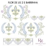 Flor de lis 2 e barrinha