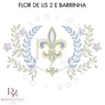 Flor de lis 2 e barrinha - Imagem 3