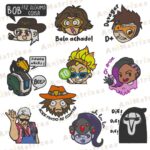 Pacote de Matriz de Bordado - Overwatch Dano - Imagem 2