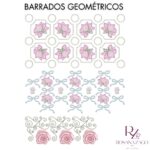 Barrados Geométricos Florais