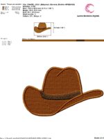 Matriz de bordado - Chapéu Cowboy - Imagem 2