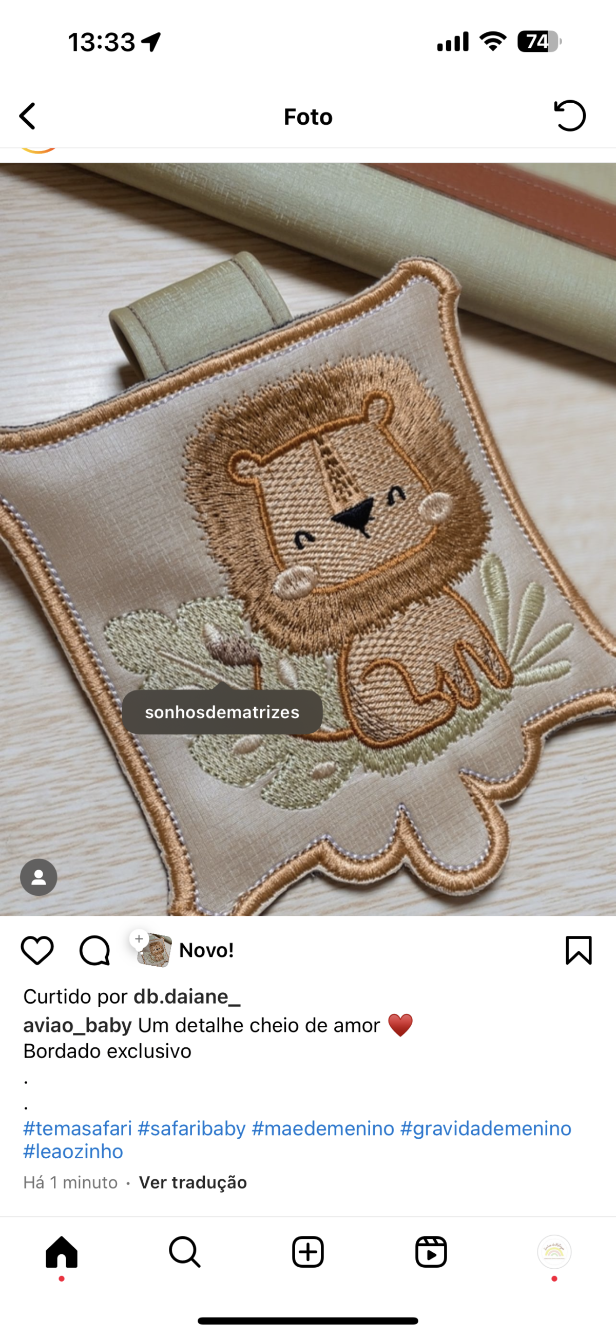Leão Menino - Safari - Matrizes de Bordados - Imagem 2