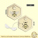 Matrizes de Bordado Matelassês Colmeia Abelhas - Image 8