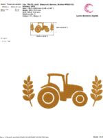 Matriz de bordado - Trator2 trigo - Imagem 2