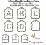 Matriz de bordado Chaveirinho Alfabeto de (A a Z) e Troca Maternidade - Image 2