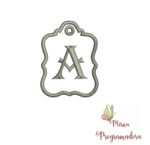 Matriz de bordado Chaveirinho Alfabeto de (A a Z) e Troca Maternidade - Image 7