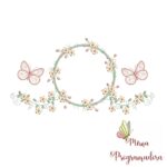 Matrizes de Bordados Raminhos Flores Casinha - Imagem 4